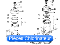 Pi�ces de Chlorinateur pour piscine
