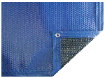 Couverture �t� bleu/noir brut non bord�e
