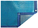 B�che �t� bleu/argent bord�e 2 c�t�s 400 Micron