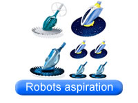Robot piscine sur aspiration