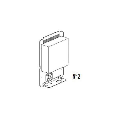 02 Ensemble alimentation électronique Ei (châssis alu + carte + ventilateur)