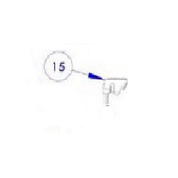 CLIP POIGNEE DROIT CNT BLANC : W1435A