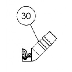 030 Coude Twist Lock 45° allongé rotatif 