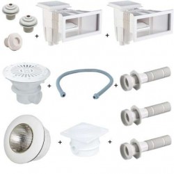 Kit n°1 Piéces à Sceller Piscine 8x4 Béton