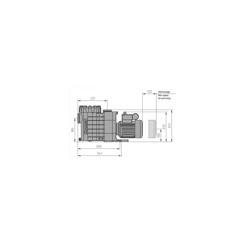 Pompe Eurostar 150m Pieces Detachees Pompe Eurostar II 150M 15M3/h 1.5cv - Piscine plus