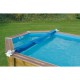 bâche à bulles bordée - 400x610 pour piscine bois Ubbink (océa)