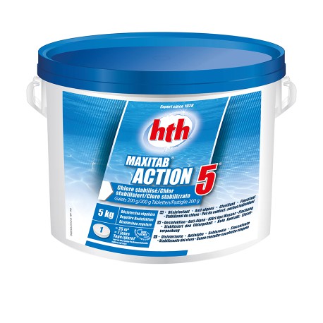 HTH MAXITAB 200 g Action 5 ( 10 kg ) 