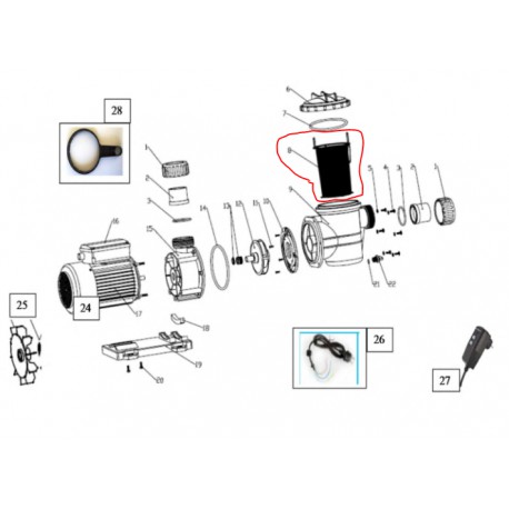 Filtre à Eau 3/4" Pour Tuyau D'arrosage Et Nettoyeur Haute Pression - Avec 3 Cartouches, Protège Contre Sable Et Sédiments
