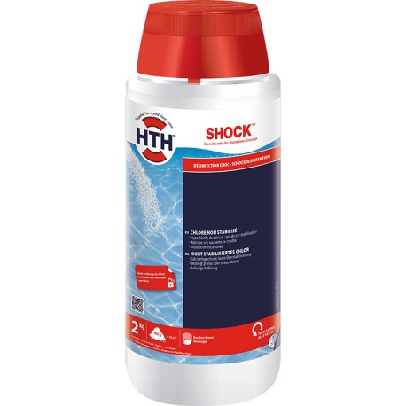 HTH SHOCK 2KG / CHLORE CHOC POUDRE SANS STABILISANT