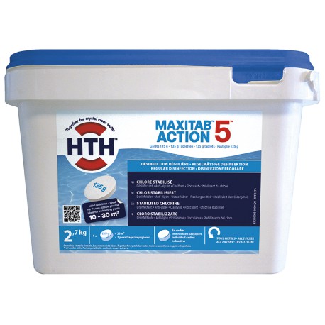 HTH MAXITAB 135 g Action 5 ( 2.7 kg )