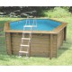 Piscine SUNWATER All in ONE 410 - H120cm - liner bleu 50/100ème