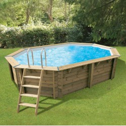 Piscine AZURA 300x400 x H120cm - Liner bleu 75/100ème