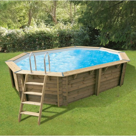 Piscine AZURA 300x400 x H120cm - Liner bleu 75/100ème