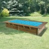 Piscine AZURA 200x400 x H126cm - Liner beige 75/100ème