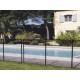 Barrière Démontable Module de 6 Ml Noir Piscine Sécurité