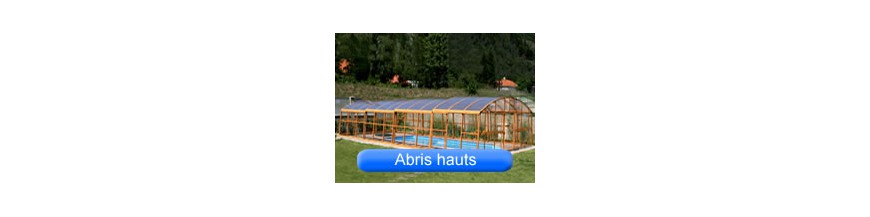 Abris piscine modèles haut